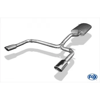 Tlumič výfuku Fox Sportauspuff koncový tlumič výfuku s koncovkou 115x85 Typ 32 na obou stranách pro Mercedes třída M W163 s motorem 2.7 CDI, ML 270 SLEVA 2%