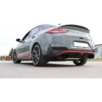 Tlumič výfuku Fox Sportauspuff koncový tlumič výfuku s koncovkou 1x114 Typ 25 černá na obou stranách pro Hyundai i30 N s motorem 2.0 SLEVA 2%