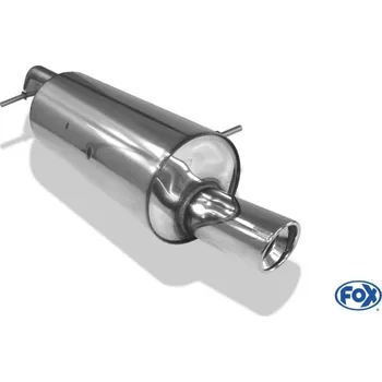 Tlumič výfuku Fox Sportauspuff koncový tlumič výfuku s koncovkou 1x90 Typ 17 pro Citroen C2 s motorem 1.1, 1.4 SLEVA 2%