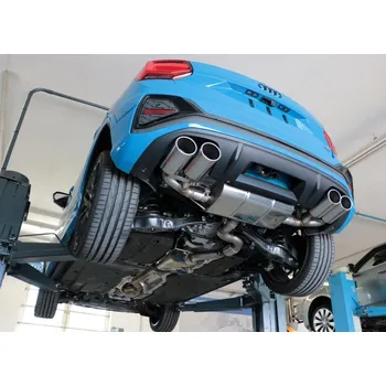 Tlumič výfuku Fox Sportauspuff koncový tlumič výfuku včetně předního tlumiče s koncovkou 2x115x85 Typ 32 na obou stranách pro Audi Q2 2019- s motorem 2.0 SLEVA 2%