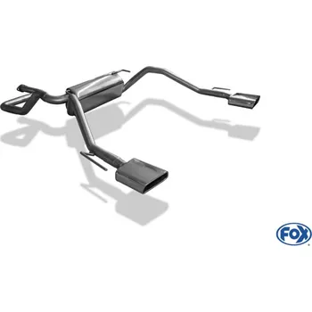 Tlumič výfuku Fox Sportauspuff koncový tlumič výfuku s koncovkou 145x65 Typ 59 na obou stranách pro Opel Cascada s motorem 2.0 CDTI SLEVA 2%