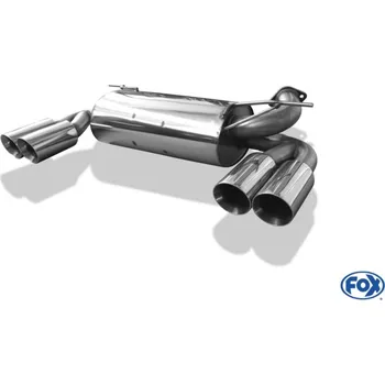 Tlumič výfuku Fox Sportauspuff koncový tlumič výfuku s koncovkou 2x100 Typ 25 na obou stranách pro Hummer H3 s motorem 3.5, 3.7 SLEVA 2%