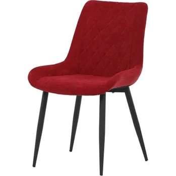 Jídelní židle Jídelní židle, červená látka, černý kov