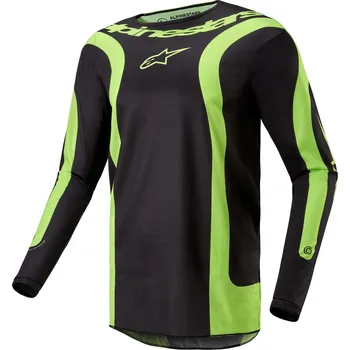 Moto dres Motokrosový dres Alpinestars Fluid Lurv 2024 černo-fluo žlutá M