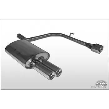 Tlumič výfuku Fox Sportauspuff koncový tlumič výfuku s koncovkou 2x76 Typ 13 na obou stranách pro BMW řada 5 E60, E61 s motorem 2.0, 2.2, 2.5, 3.0 SLEVA 2%
