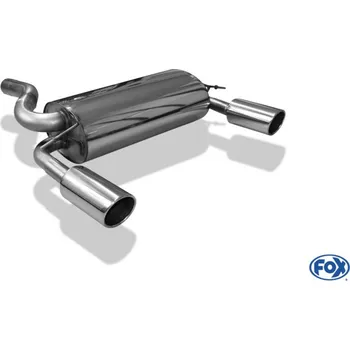 Tlumič výfuku Fox Sportauspuff koncový tlumič výfuku s koncovkou 1x100 Typ 16 na obou stranách pro Ford Kuga 2008- s motorem 2.0 D, 2.5 SLEVA 2%