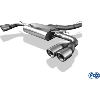 Tlumič výfuku Fox Sportauspuff koncový tlumič výfuku s koncovkou 2x90 Typ 17 na obou stranách pro BMW X3 F25 2010- s motorem 3.0, 3.0 d SLEVA 2%