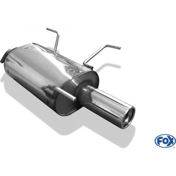 Tlumič výfuku Fox Sportauspuff koncový tlumič výfuku s koncovkou 1x80 Typ 13 pro Nissan Almera N16 2000- s motorem 1.5, 1.5 dCi, 1.8 SLEVA 2%