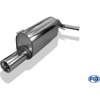 Tlumič výfuku Fox Sportauspuff koncový tlumič výfuku s koncovkou 1x90 Typ 13 pro Seat Arosa s motorem 1.0, 1.4, 1.7 SDI SLEVA 2%