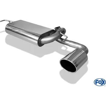 Tlumič výfuku Fox Sportauspuff koncový tlumič výfuku s koncovkou 129x106 Typ 44 pro Mitsubishi ASX 2010- s motorem 1.8 DI-D, s pohonem předních kol SLEVA 2%