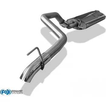 Tlumič výfuku Fox Sportauspuff koncový tlumič výfuku s koncovkou 1x70 Typ 28 pro Jeep Commander s motorem 3.0 CRD SLEVA 2%