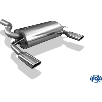 Tlumič výfuku Fox Sportauspuff koncový tlumič výfuku s koncovkou 106x71 Typ 32 na obou stranách pro Ford Kuga 2008- s motorem 2.0 D, 2.5 SLEVA 2%