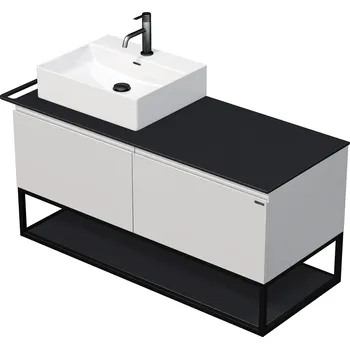 Koupelnový nábytek Intedoor Tara skříňka s umyvadlem na desku TA OALU 120L 2Z KDL Barva: A0016 Bílá Lesk