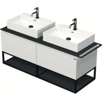 Koupelnový nábytek Intedoor Tara skříňka s umyvadlem na desku TA OALU 140D 2Z KDP Barva: A0016 Bílá Lesk