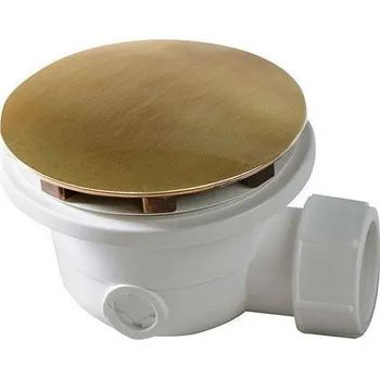 Sprchová vanička Polysan Vaničkový sifon, průměr 90mm, DN40, krytka bronz 1711A