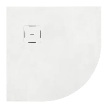 Sprchová vanička Ronal Calce Sprchová vanička čtvrtkruhová 90×90 cm bílá