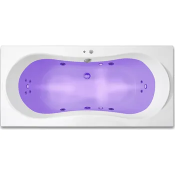 ARTTEC KRONA SURF + CHROMO 170x80 cm hydromasážní akrylátová vana Prodloužená záruka