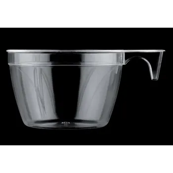 Jednorázové nádobí Gold Plast Plastové průhledné šálky na kávu PP 190 ml (25 ks)