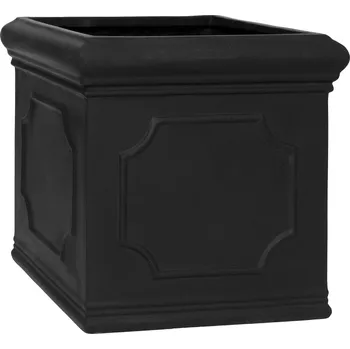 Květináč Block Classic Black M - V 40 cm / D 40 cm