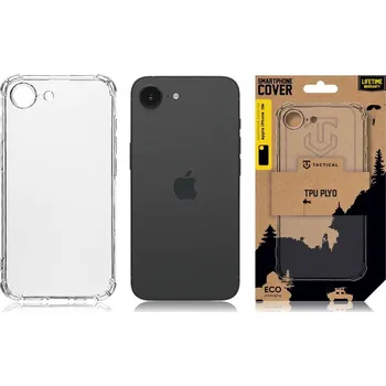 Telefonní příslušenství Zadní kryt Tactical TPU Plyo pro Apple iPhone 16e, transparentní