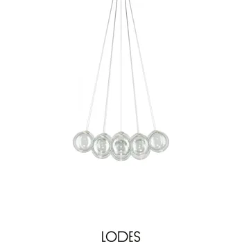 Lodes Designové závěsné LED svítidlo RANDOM CLOUD, 14x ø23cm, š. 103 cm, CRI90 Barva: Transparentní, Teplota světla: 2700K - teplá bílá