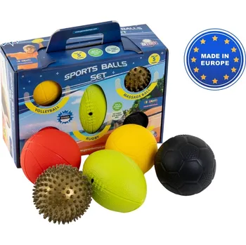 Sada 5 měkkých sportovních míčů Gerardo’s Toys