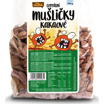 REJ Food S. R. O. Mušličky cereální kakaové 500 g Balení: 8 ks