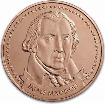 Měděná mince Zakladatelé: Madison | Psaná ústava 1 Oz