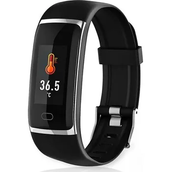 Chytré hodinky Nedis BTSW001BK - Chytré Hodinky| LCD Displej | IP67 | Maximální provozní doba: 7200 min | Android / IOS | Černá