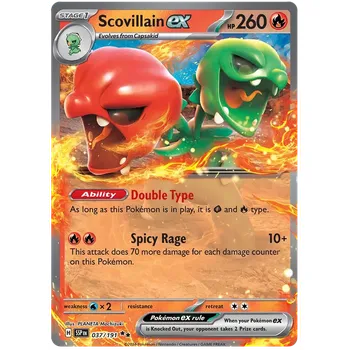 Sběratelská karetní hra Pokémon TCG Scovillain Ex 037/191
