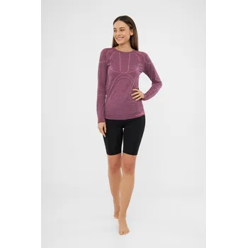 Dámské triko s dlouhým rukávem Viking Lana Pro Merino růžová XL