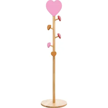 Věšák Atmosphera for kids Stojanový věšák pro děti LOVE, háčky srdíčka, 135 cm