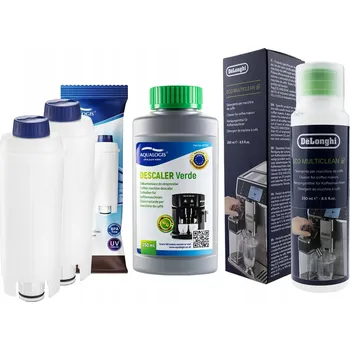 Příslušenství pro přípravu kávy 2x Filtr do kávovaru Delonghi AL-S002 + 3013 250ml + Odvápňovač 250ml