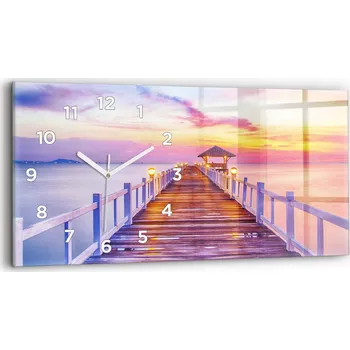 Hodiny Nástěnné hodiny Wallfluent růžové 60 cm