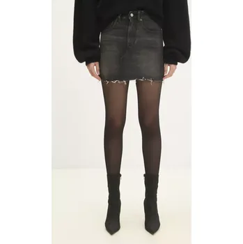 Dámská sukně Džínová sukně MM6 Maison Margiela šedá barva, mini, pouzdrová, S62ME0011.S30848, M, 90X