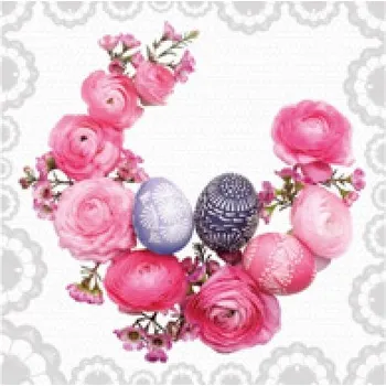 Papírový ubrousek Ubrousky 3-vrstvé, 33 x 33 cm Velikonoce vajíčka [20 ks]