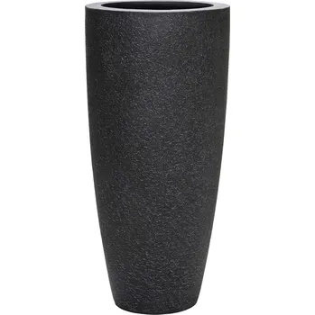 Květináč Dax Midnight Black L - Ø 37 cm / V 80 cm