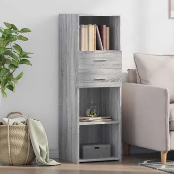 Příborník do zásuvky Skříň highboard bílá 40 x 42,5 x 124 cm kompozitní dřevo