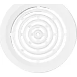 HACO 0413 Větrací mřížka kruhová 50 bílá (balení 4ks)