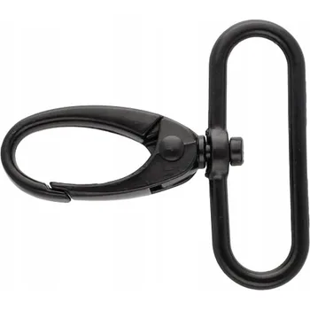 Kovová karabina 38 mm 0037 krabinka černá matná ZA 1 KUS