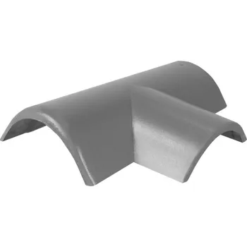 Hřebenáč rozdělovací pravý T250 Bramac Star s příchytkou zinkově šedá