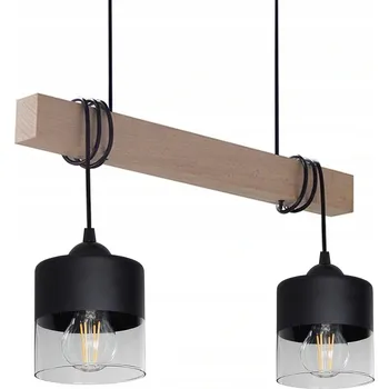 Závěsné svítidlo Adex LOFT 2 světelné body E27 dřevo černé 85 cm