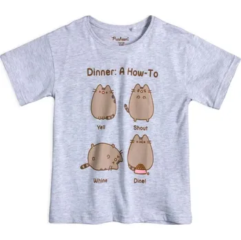 Chlapecké tričko TRIČKO PUSHEEN Em 055 šedé Velikost: 146-152