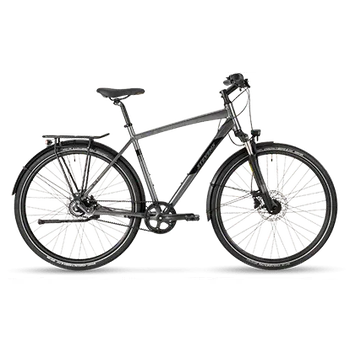 Městské kolo Pánské městské kolo STEVENS Boulevard Luxe HT Phantom Grey Velikost rámu: 55cm