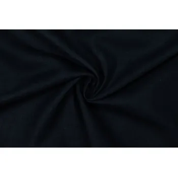 Lněná tkanina 100% praná modrá navy