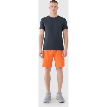 4F Pánské rychleschnoucí tréninkové Kraťasy - oranžové, Velikost XXL