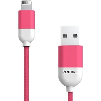 Datový kabel PANTONE KABEL MFI USB-A - LIGHTNING 1,5M, 2.4A, RŮŽOVÝ [GSM174229]