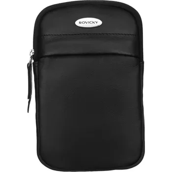 Kabelka Malá kožená kabelka Rovicky R403 (Dámská malá kabelka přes rameno na telefon z přírodní kůže 19 x 13,5 x 3,5 cm)