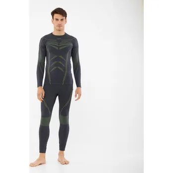 Set pánského termoprádla Pánské termoprádlo (set) Viking ROCKET tmavě šedá/limetková L