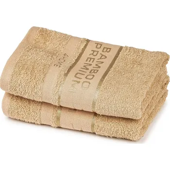 Ručník 4Home Ručník Bamboo Premium béžová, 30 x 50 cm, sada 2 ks